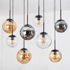 Gastor lampa wisząca, kula świetlna, lampa wisząca bursztynowy, przezroczysty, przydymiony, 8-punktowe