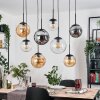 Gastor lampa wisząca, kula świetlna, lampa wisząca bursztynowy, przezroczysty, przydymiony, 8-punktowe