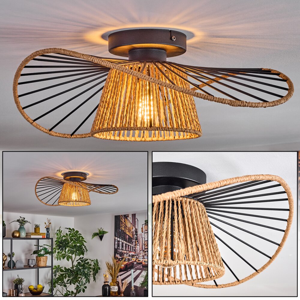 Elsa Lampa sufitowa Czarny, 1-punktowy main product photo