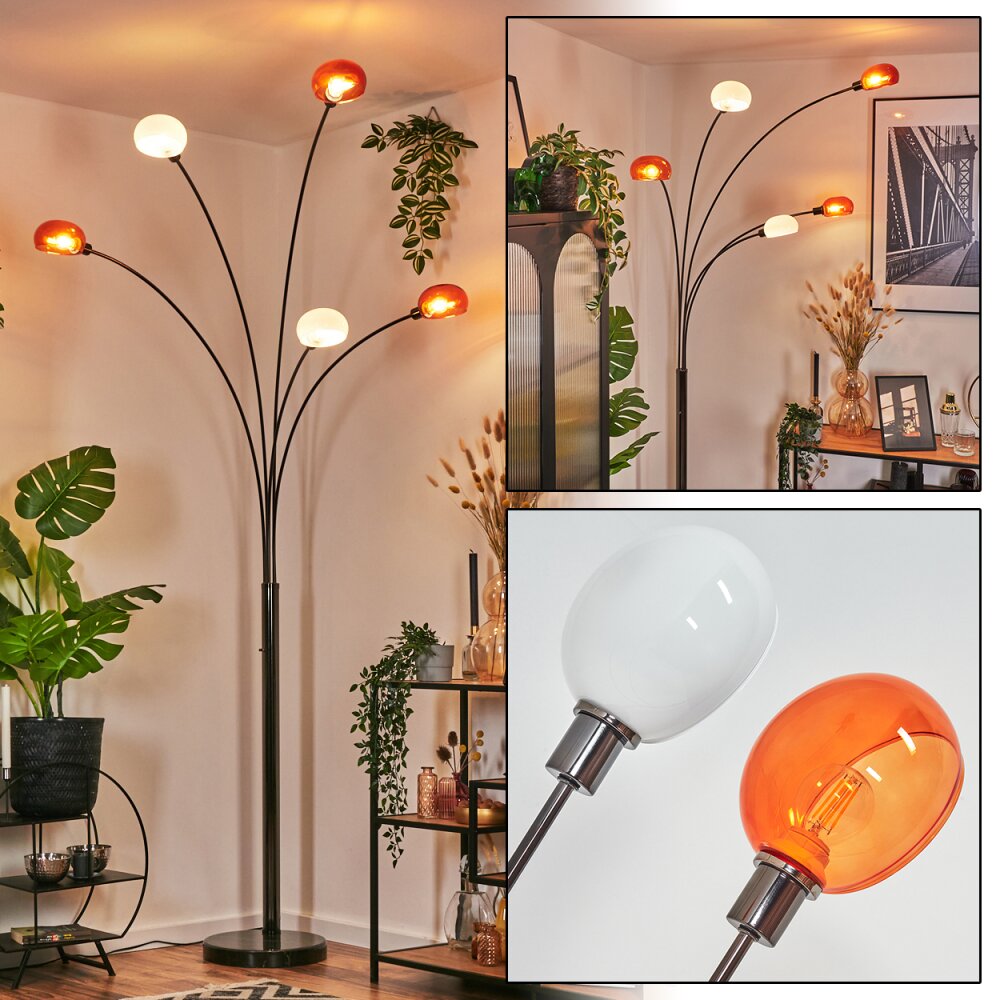 Nikkala Lampa stojąca Chrom, Czarny, 5-punktowe main product photo