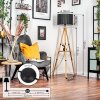 Soungou lampa stojąca kolory naturalne, czarny, 1-punktowy