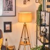 Soungou lampa stojąca kolory naturalne, czarny, 1-punktowy