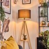 Soungou lampa stojąca kolory naturalne, czarny, 1-punktowy