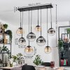 Gastor lampa wisząca, kula świetlna, lampa wisząca bursztynowy, przezroczysty, przydymiony, 8-punktowe