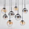 Gastor lampa wisząca, kula świetlna, lampa wisząca bursztynowy, przezroczysty, przydymiony, 8-punktowe