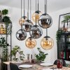 Gastor lampa wisząca, kula świetlna, lampa wisząca bursztynowy, przydymiony, 8-punktowe