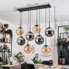 Gastor lampa wisząca, kula świetlna, lampa wisząca bursztynowy, przydymiony, 8-punktowe