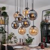 Gastor lampa wisząca, kula świetlna, lampa wisząca bursztynowy, przydymiony, 8-punktowe