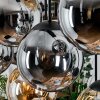 Gastor lampa wisząca, kula świetlna, lampa wisząca bursztynowy, przydymiony, 8-punktowe