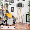 Soungou Lampa stojąca Chrom, Ecru, 1-punktowy