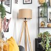 Soungou lampa stojąca kolory naturalne, czarny, 1-punktowy