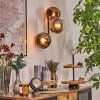 Koyoto Kula świetlna, Lampa ścienna Przezroczysty, W kolorze miedzi, 3-punktowe