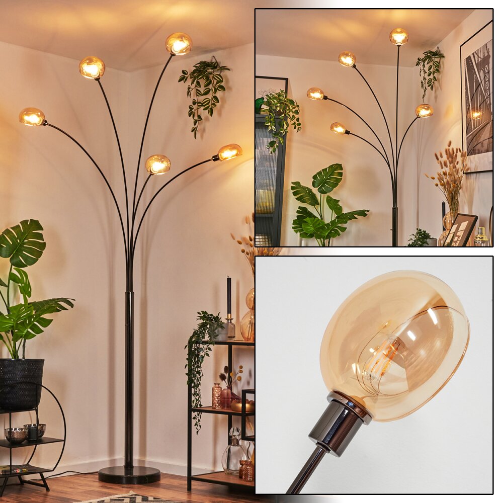 Nikkala Lampa stojąca Chrom, Czarny, 5-punktowe main product photo