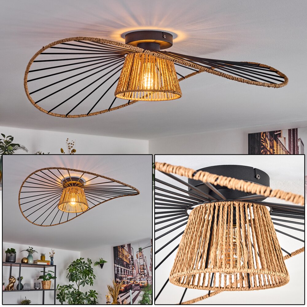 Elsa Lampa sufitowa Czarny, 1-punktowy main product photo