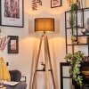 Soungou lampa stojąca kolory naturalne, czarny, 1-punktowy