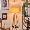 Soungou lampa stojąca kolory naturalne, czarny, 1-punktowy