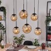 Gastor Lampa wisząca, Kula świetlna, Lampa wisząca W kolorze bursztynu, 6-punktowe