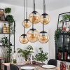 Gastor Lampa wisząca, Kula świetlna, Lampa wisząca W kolorze bursztynu, 6-punktowe