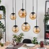 Gastor Lampa wisząca, Kula świetlna, Lampa wisząca W kolorze bursztynu, 6-punktowe