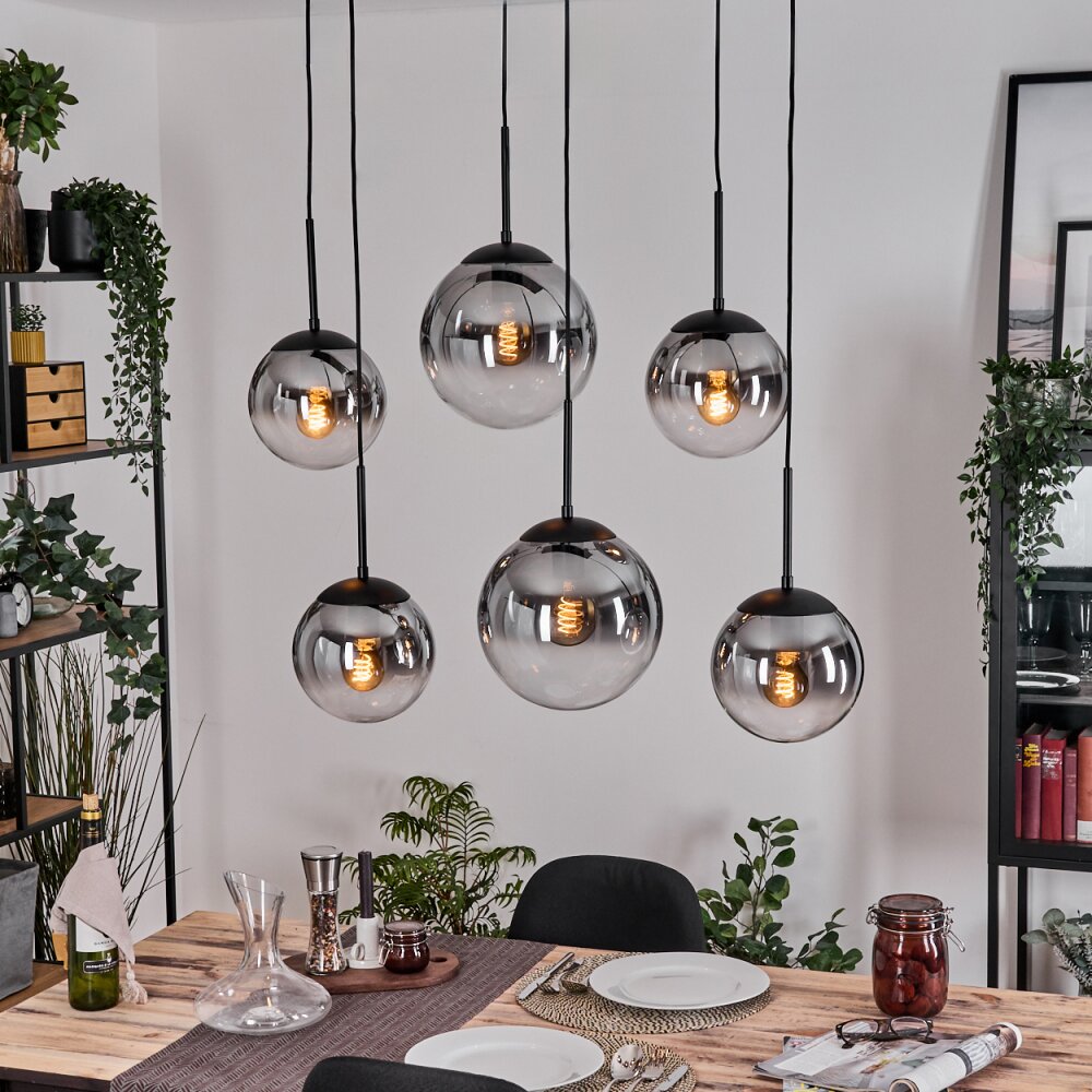 Gastor Lampa wisząca, Kula świetlna, Lampa wisząca Przezroczysty, Przydymiony, 6-punktowe main product photo