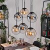 Gastor lampa wisząca, kula świetlna, lampa wisząca bursztynowy, przezroczysty, przydymiony, 6-punktowe