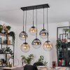 Gastor lampa wisząca, kula świetlna, lampa wisząca bursztynowy, przezroczysty, przydymiony, 6-punktowe