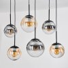 Gastor lampa wisząca, kula świetlna, lampa wisząca bursztynowy, przezroczysty, przydymiony, 6-punktowe