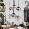 Gastor lampa wisząca, kula świetlna, lampa wisząca bursztynowy, przezroczysty, przydymiony, 6-punktowe