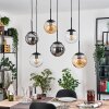 Gastor lampa wisząca, kula świetlna, lampa wisząca bursztynowy, przezroczysty, przydymiony, 6-punktowe