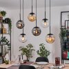 Gastor lampa wisząca, kula świetlna, lampa wisząca bursztynowy, przezroczysty, przydymiony, 6-punktowe