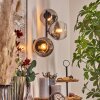 Koyoto Kula świetlna, Lampa ścienna Chrom, Przezroczysty, Przydymiony, 3-punktowe