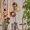 Koyoto Kula świetlna, Lampa ścienna W kolorze bursztynu, Przezroczysty, Przydymiony, 3-punktowe