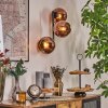 Koyoto Kula świetlna, Lampa ścienna W kolorze miedzi, 3-punktowe