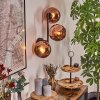 Koyoto Kula świetlna, Lampa ścienna W kolorze miedzi, 3-punktowe