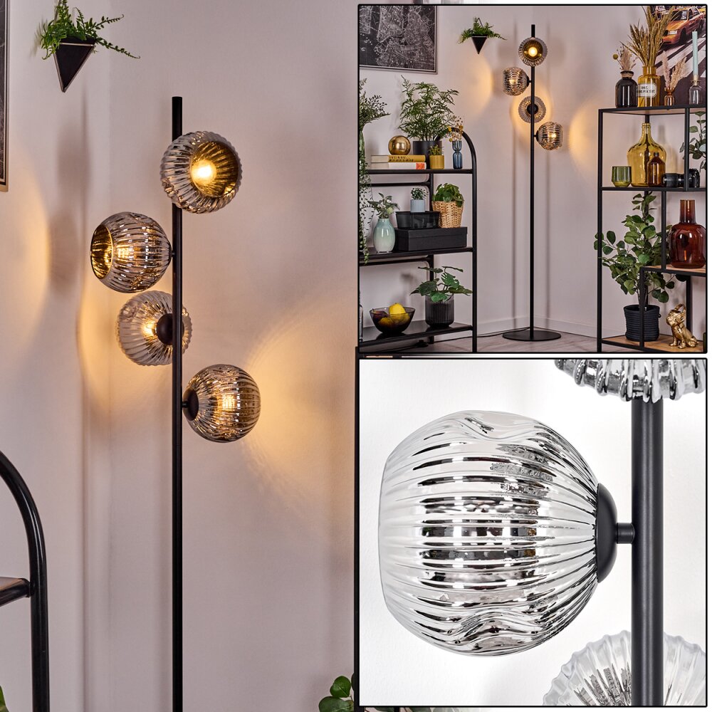 Ripoll Lampa stojąca Chrom, Przydymiony, 4-punktowe main product photo
