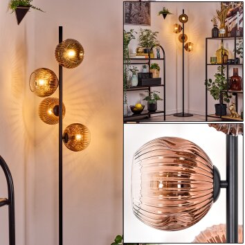 Ripoll lampa stojąca przezroczysty, miedziany, 4-punktowe