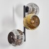 Ripoll Kula świetlna, Lampa ścienna Chrom, Złoty, Przydymiony, 3-punktowe