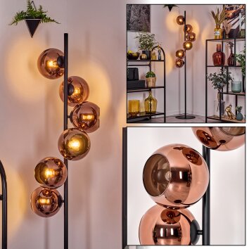 Koyoto lampa stojąca miedziany, 6-punktowe