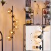 Koyoto lampa stojąca 31 cm bursztynowy, przezroczysty, 6-punktowe