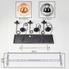 Gastor Lampa wisząca, Kula świetlna, Lampa wisząca W kolorze bursztynu, Przydymiony, 6-punktowe