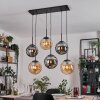 Gastor Lampa wisząca, Kula świetlna, Lampa wisząca W kolorze bursztynu, Przydymiony, 6-punktowe