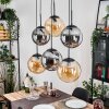 Gastor Lampa wisząca, Kula świetlna, Lampa wisząca W kolorze bursztynu, Przydymiony, 6-punktowe