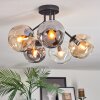 Ripoll lampa sufitowa, kula świetlna bursztynowy, przezroczysty, przydymiony, 5-punktowe