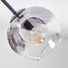 Ripoll lampa sufitowa, kula świetlna bursztynowy, przezroczysty, przydymiony, 5-punktowe