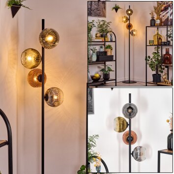 Ripoll lampa stojąca złoty, przezroczysty, miedziany, przydymiony, 4-punktowe