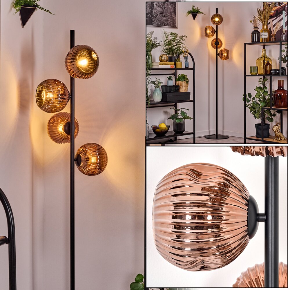 Ripoll Lampa stojąca W kolorze miedzi, 4-punktowe main product photo