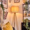 Soungou lampa stojąca chrom, kolory naturalne, 1-punktowy