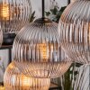 Koyoto lampa wisząca, kula świetlna, lampa wisząca kolory naturalne, czarny, 8-punktowe
