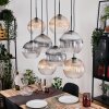 Koyoto Lampa wisząca, Kula świetlna, Lampa wisząca Ecru, Czarny, 8-punktowe