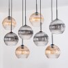 Koyoto Lampa wisząca, Kula świetlna, Lampa wisząca Ecru, Czarny, 8-punktowe